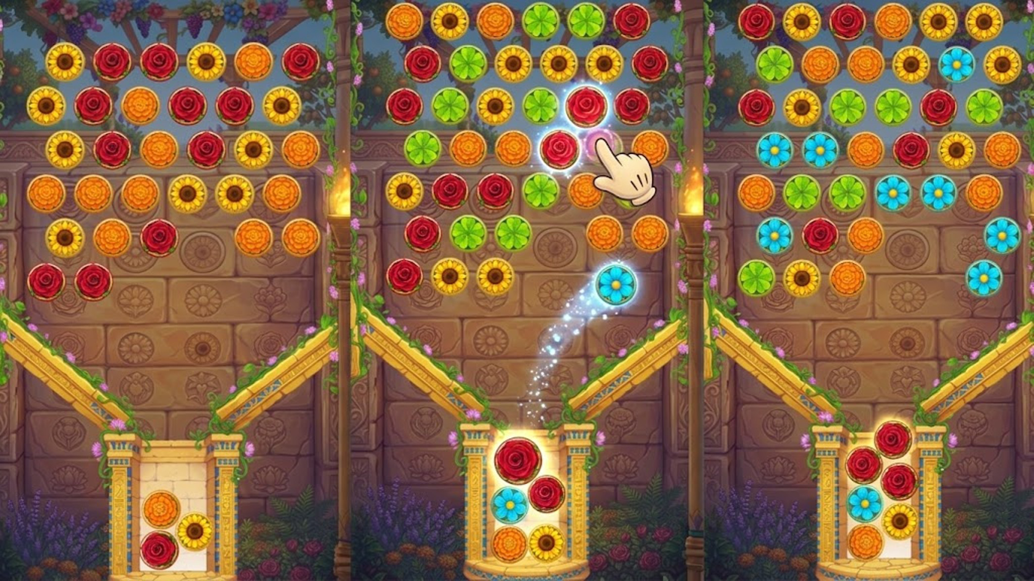 Flowers: Physics Merge & Clear — screenshot 3