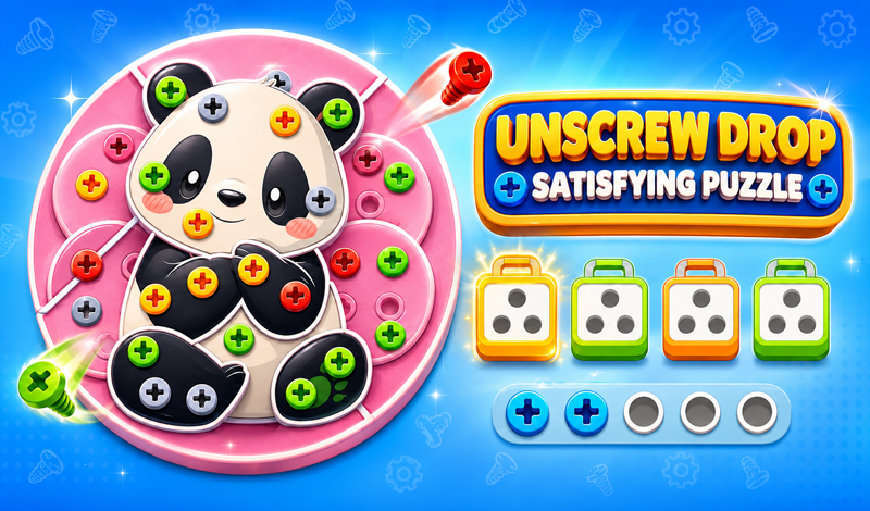 Unscrew Drop: Satisfying Puzzle game cover