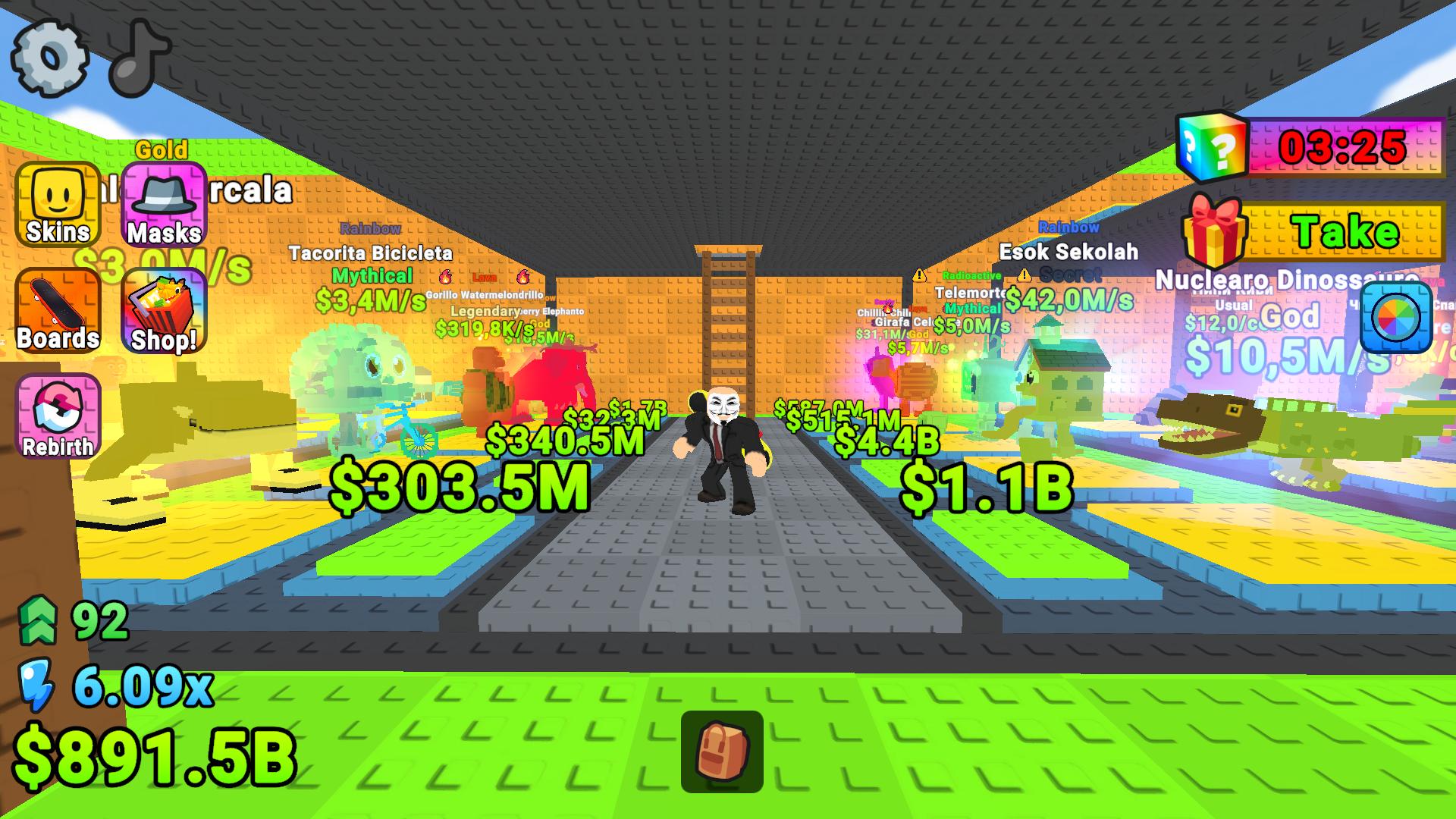Obby: Skate For Brainrots screenshot