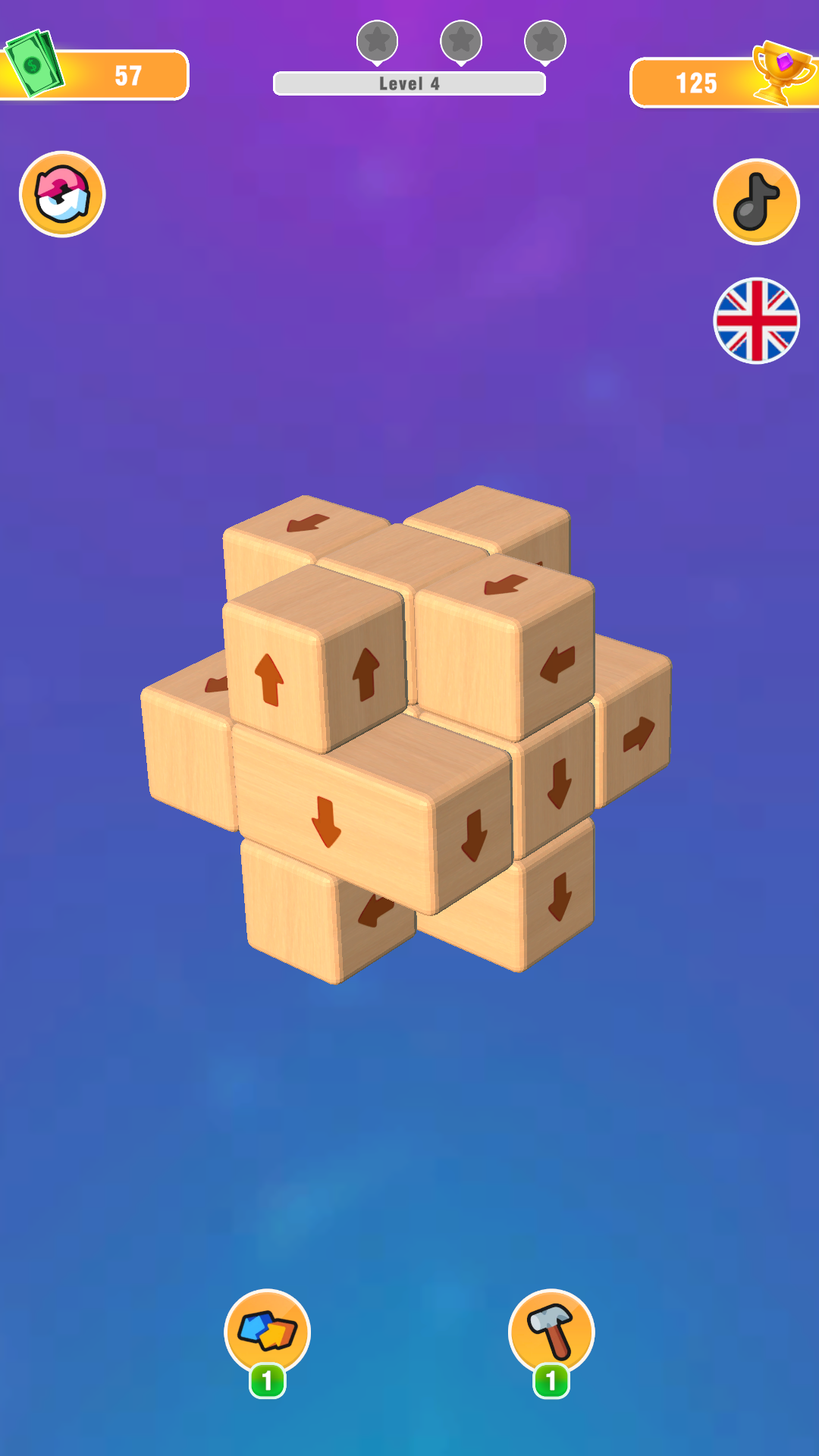 Tap Away Cube With Arrows screenshot 3