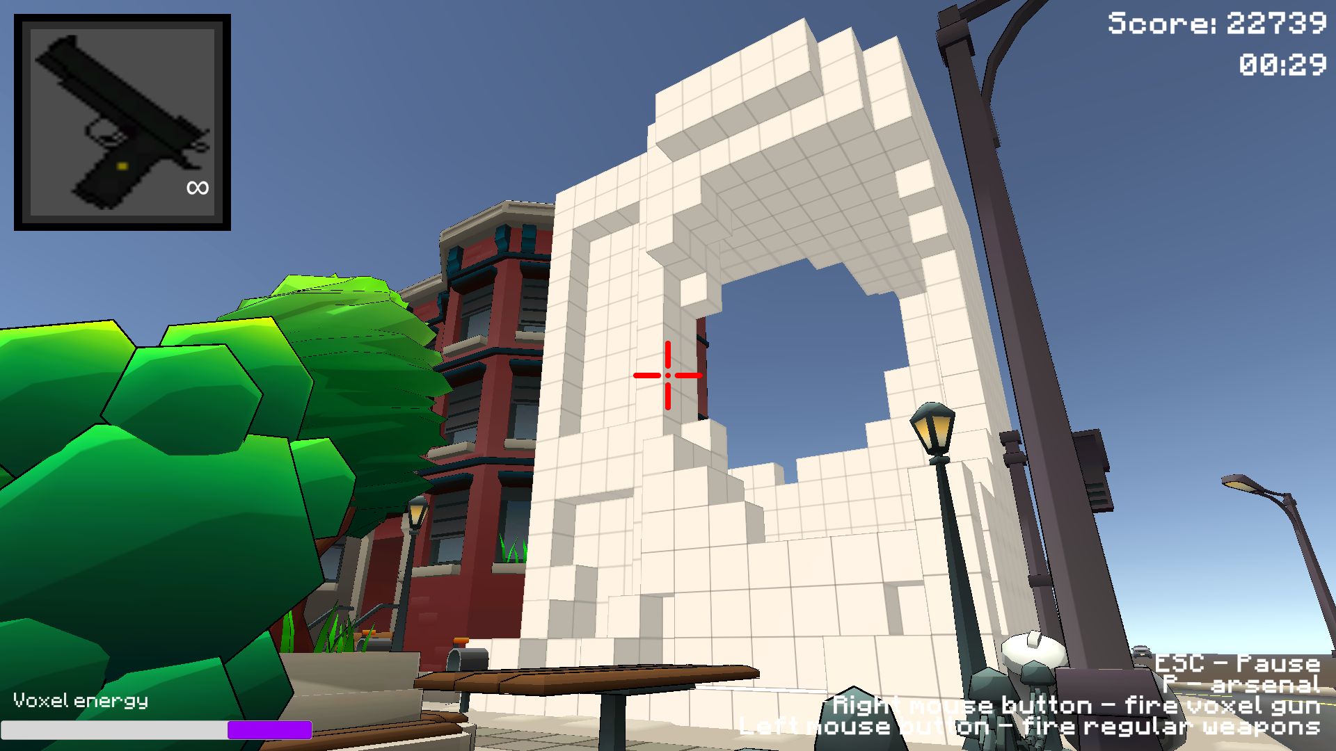 Nubik destroys the city screenshot