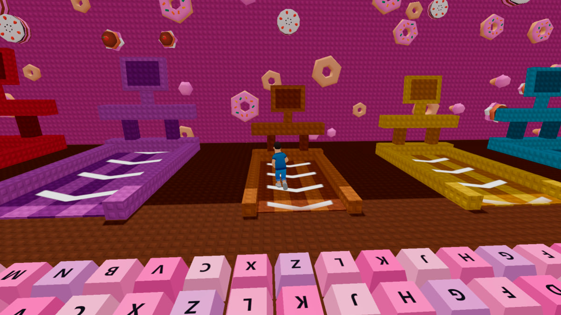 Obby: +1 Speed Keyboard Escape Online — screenshot 2