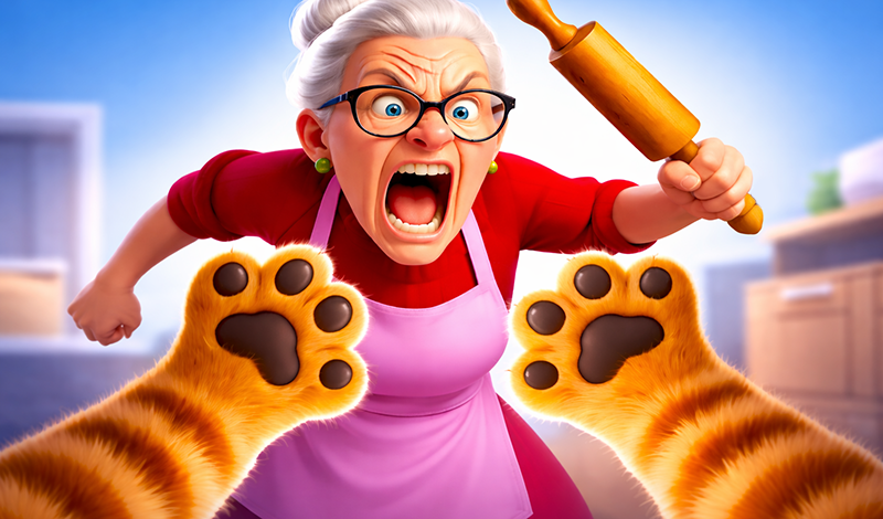 Кот-Шалун: Разгроми Дом game cover