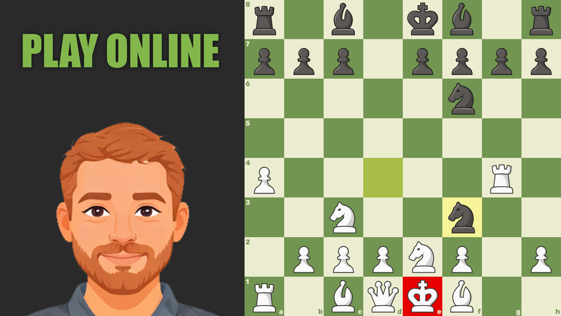 Chess online with a computer screenshot