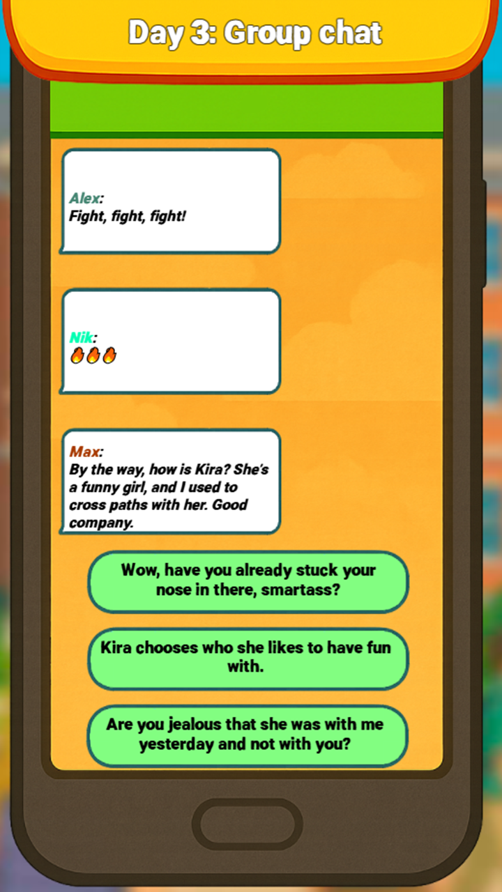 Sofia types a message. screenshot 9