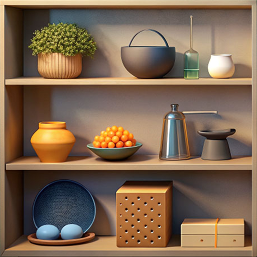 Put it on the shelves: Sort objects icon