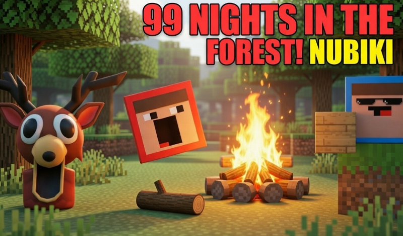 99 Nights in the forest! Nubiki game cover