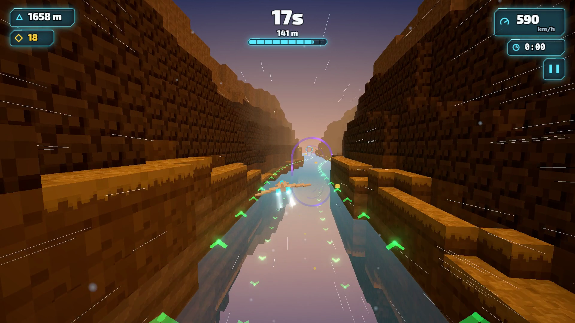 Speed Canyon: Voxel Rush — screenshot 2