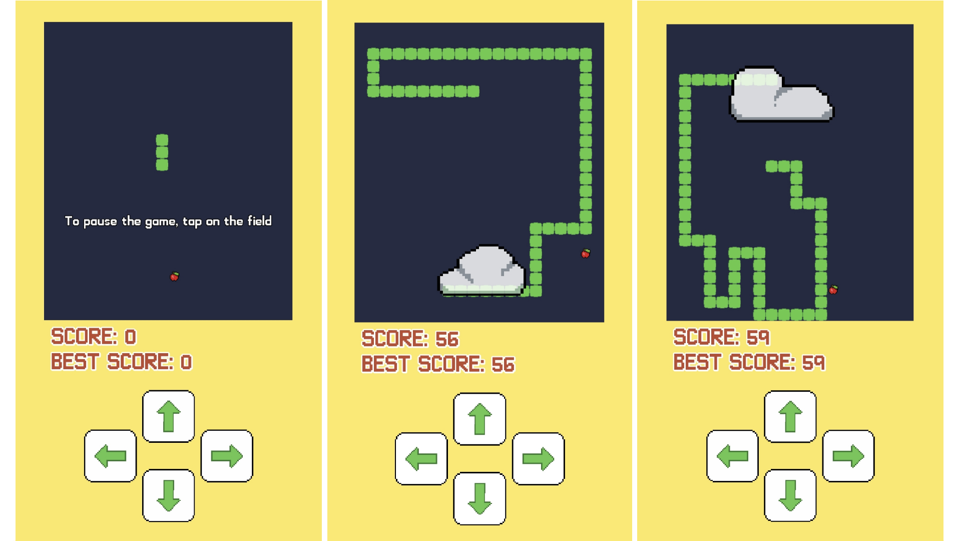 Snake and clouds — screenshot 2