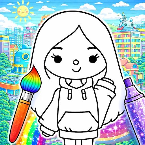 Toca Skins: Coloring for Girls icon