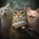 You won't be able to pet this cat... (horror)