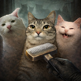 You won't be able to pet this cat... (horror)