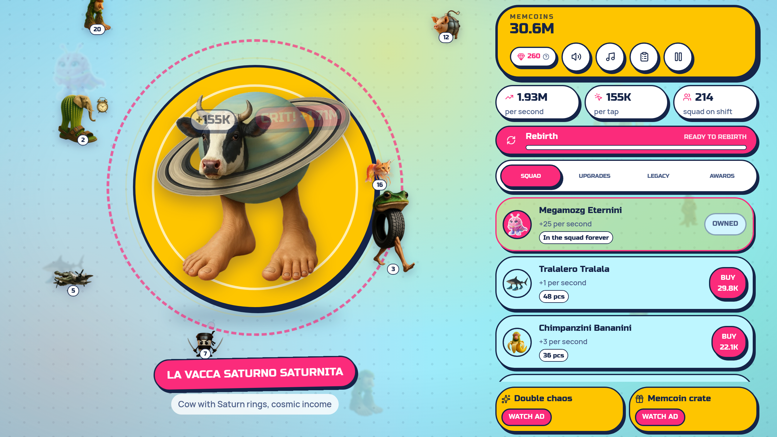 Brainrot Clicker: Absurd Squad — screenshot 3
