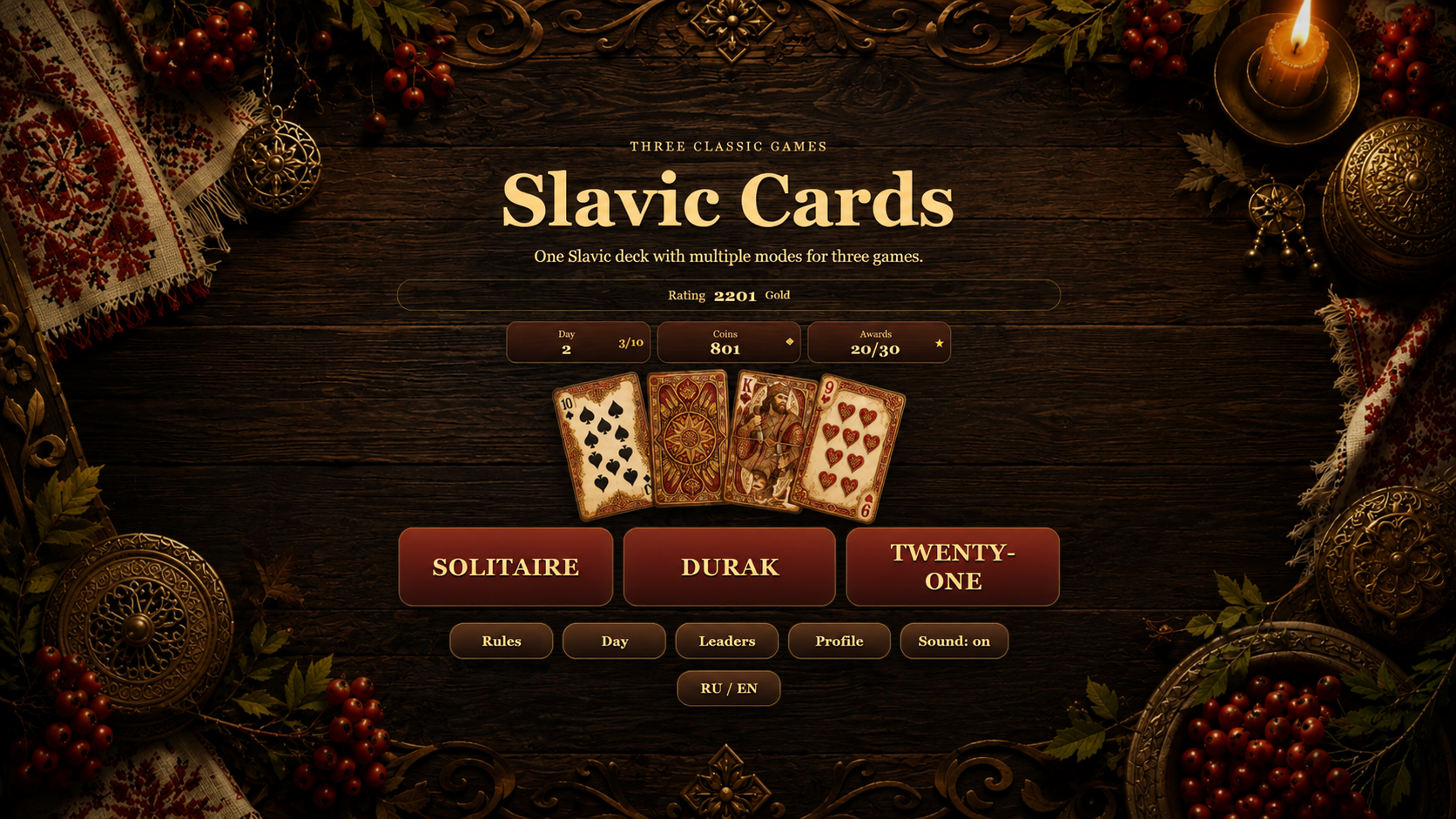 Slavic Cards — screenshot 1