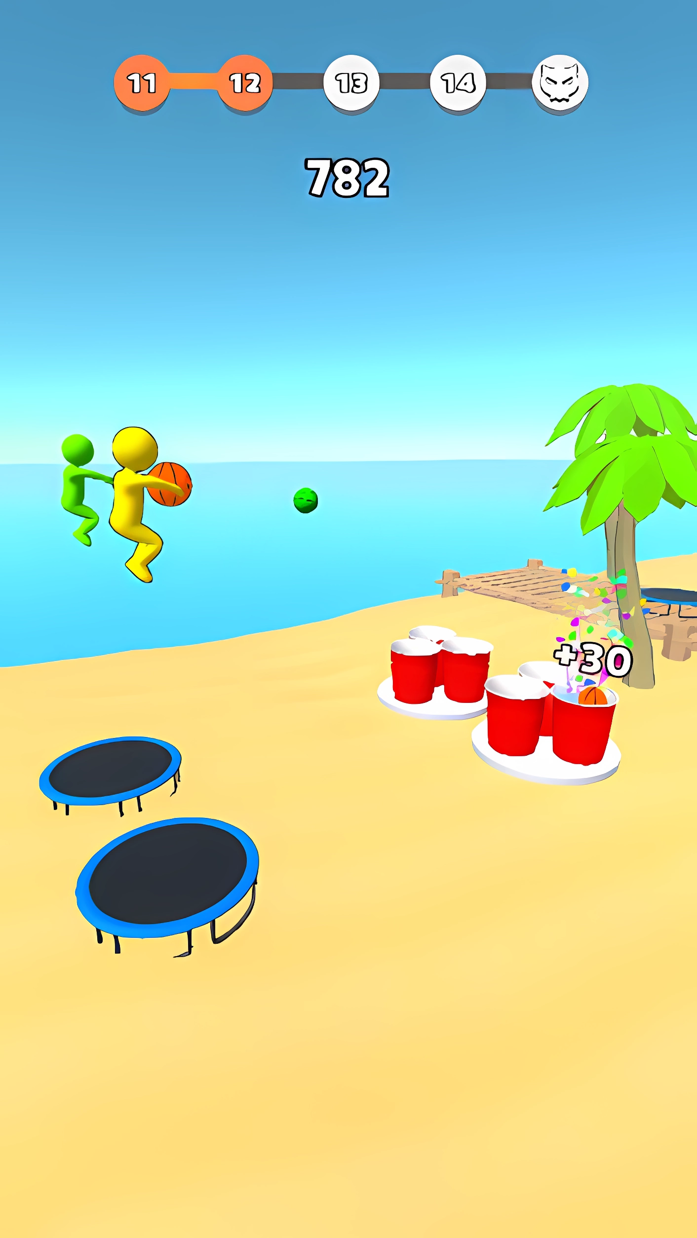 Trampoline Basketball 3D screenshot 10