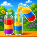 Color sorting: Fill the bottles