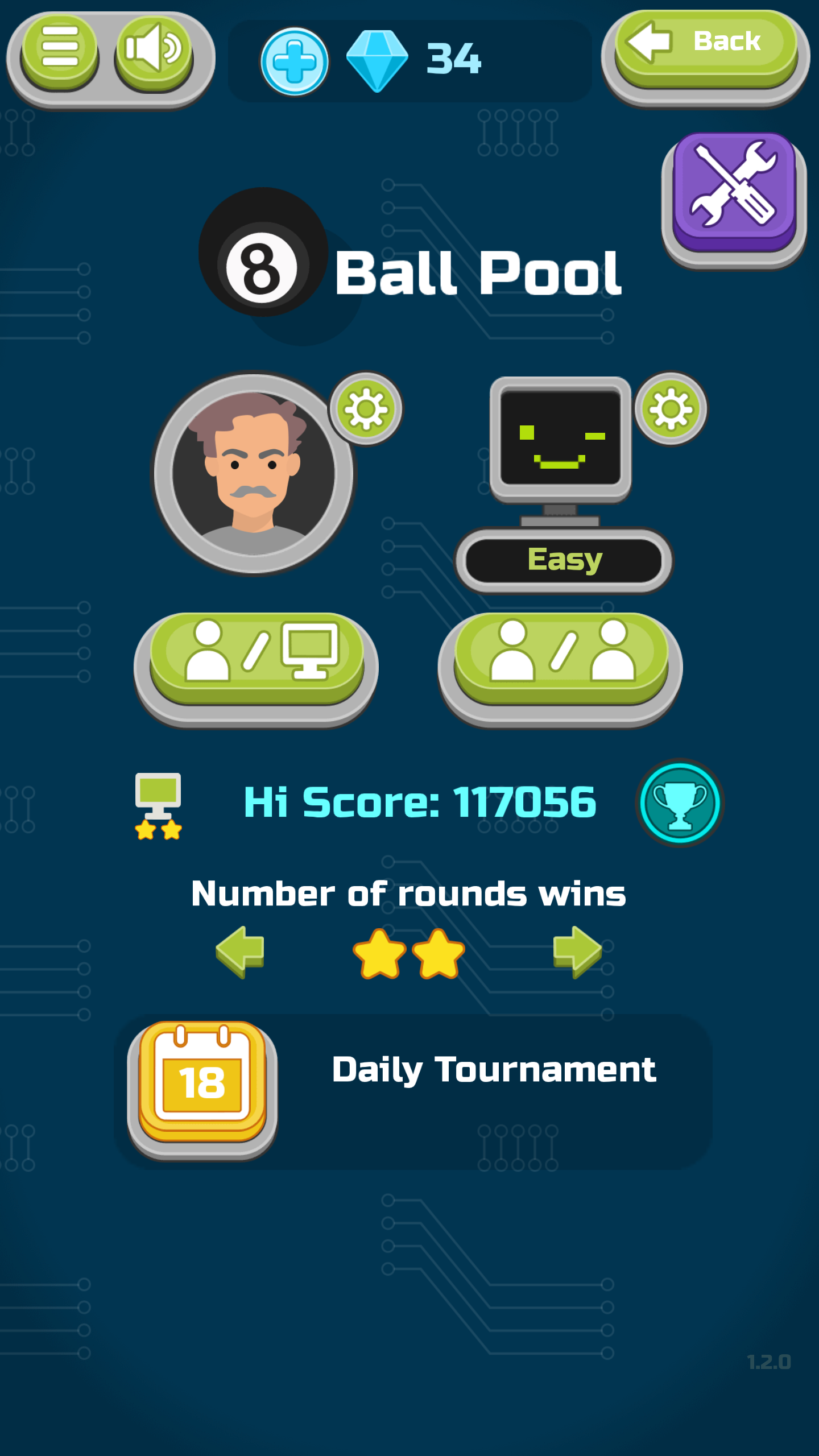 Billiard vs Computer screenshot 14