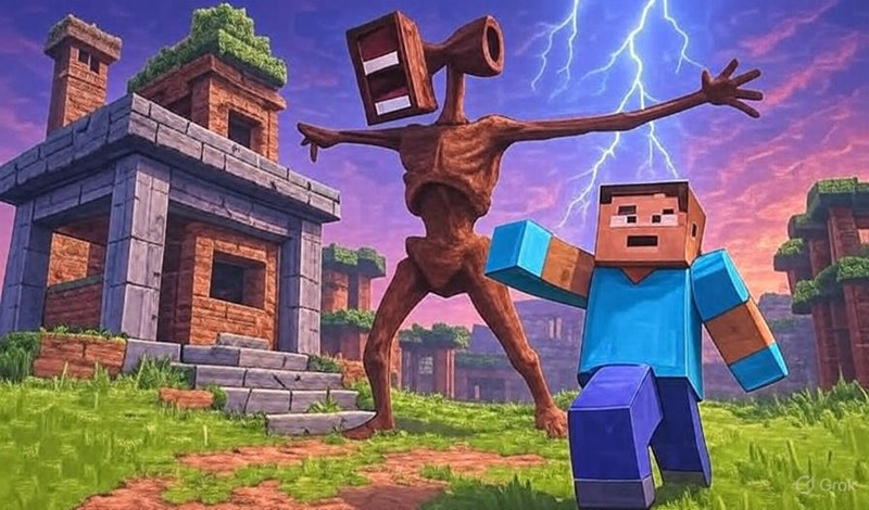 Sirenhead attacks monster school game cover