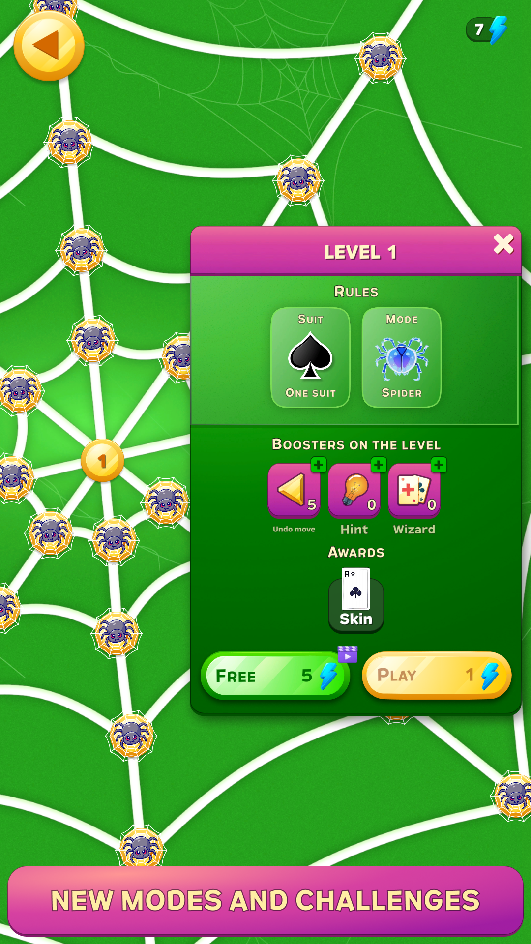 Spider and Spiderette solitaire screenshot 8