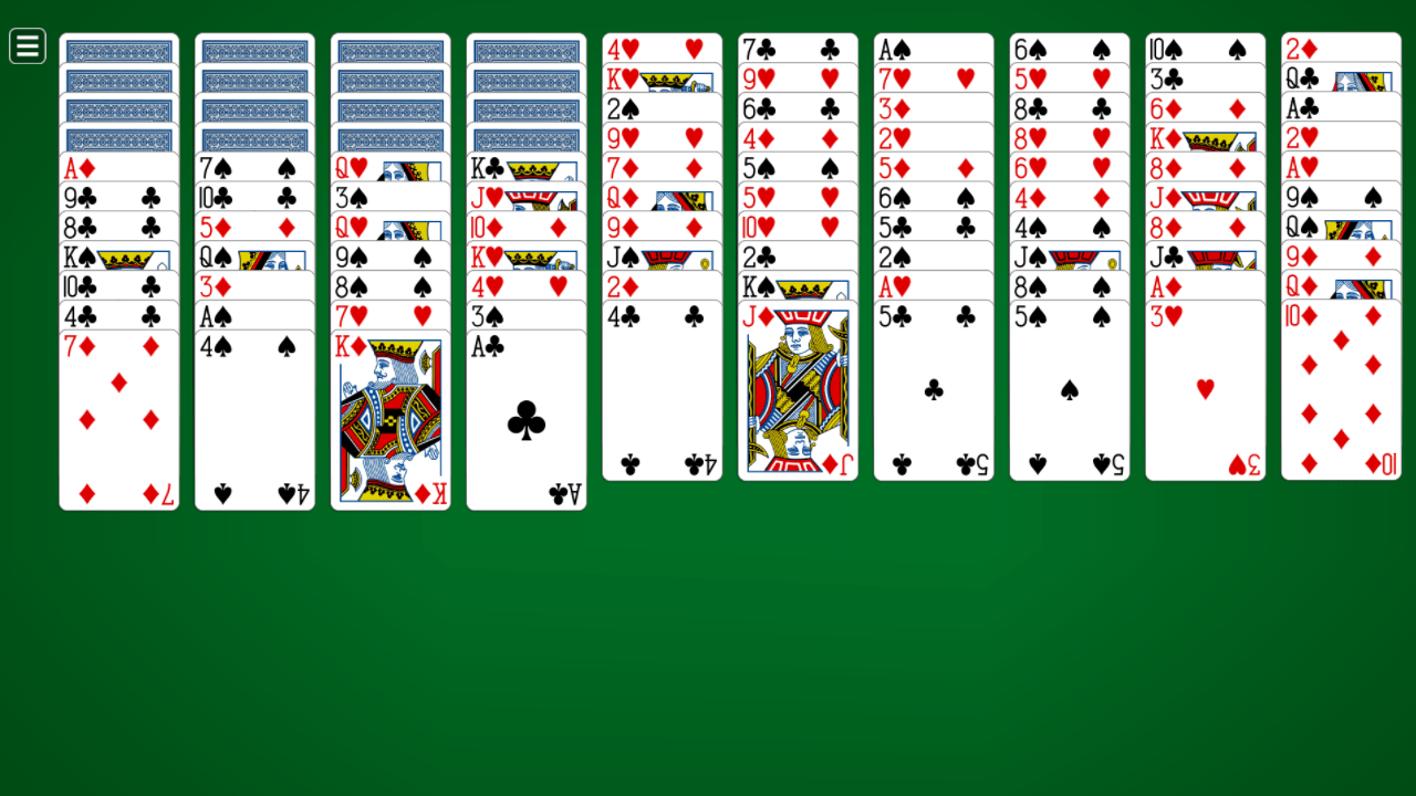 Scorpion Solitaire - Big Cards screenshot