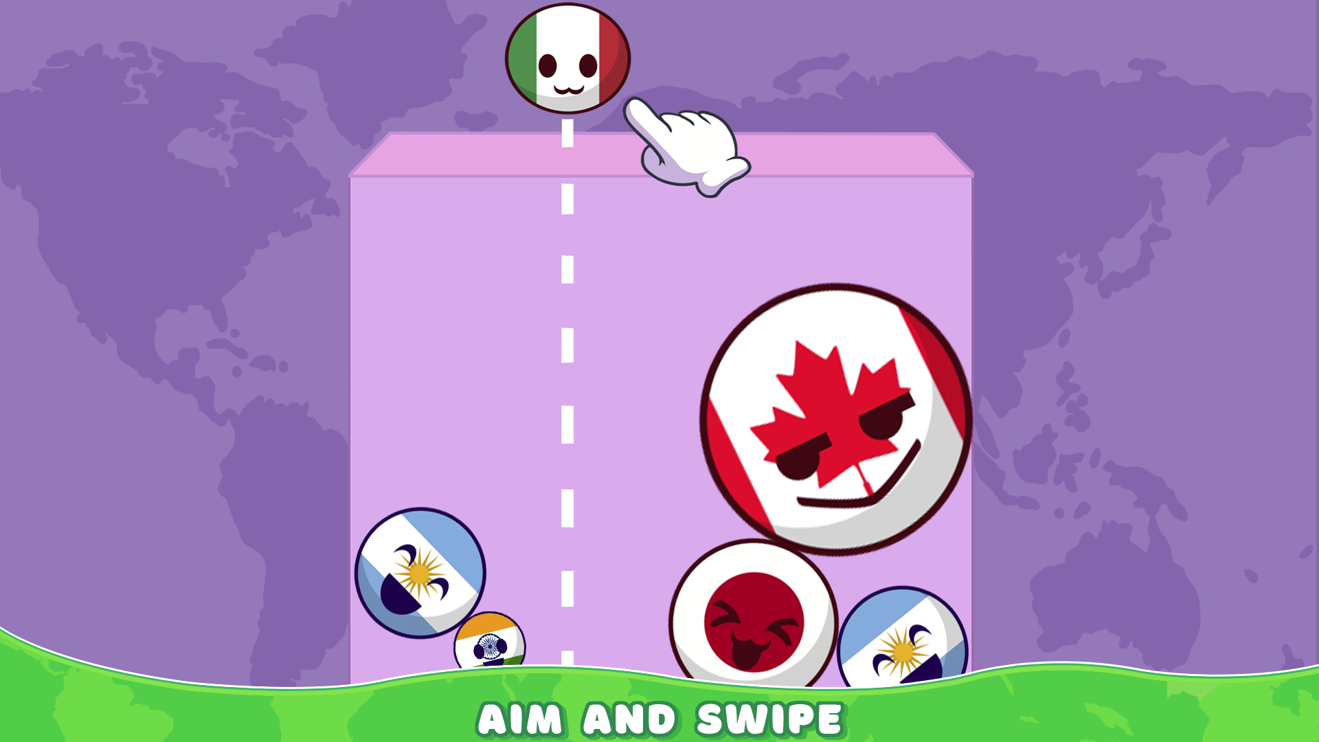 Country Balls: Merge Puzzle screenshot