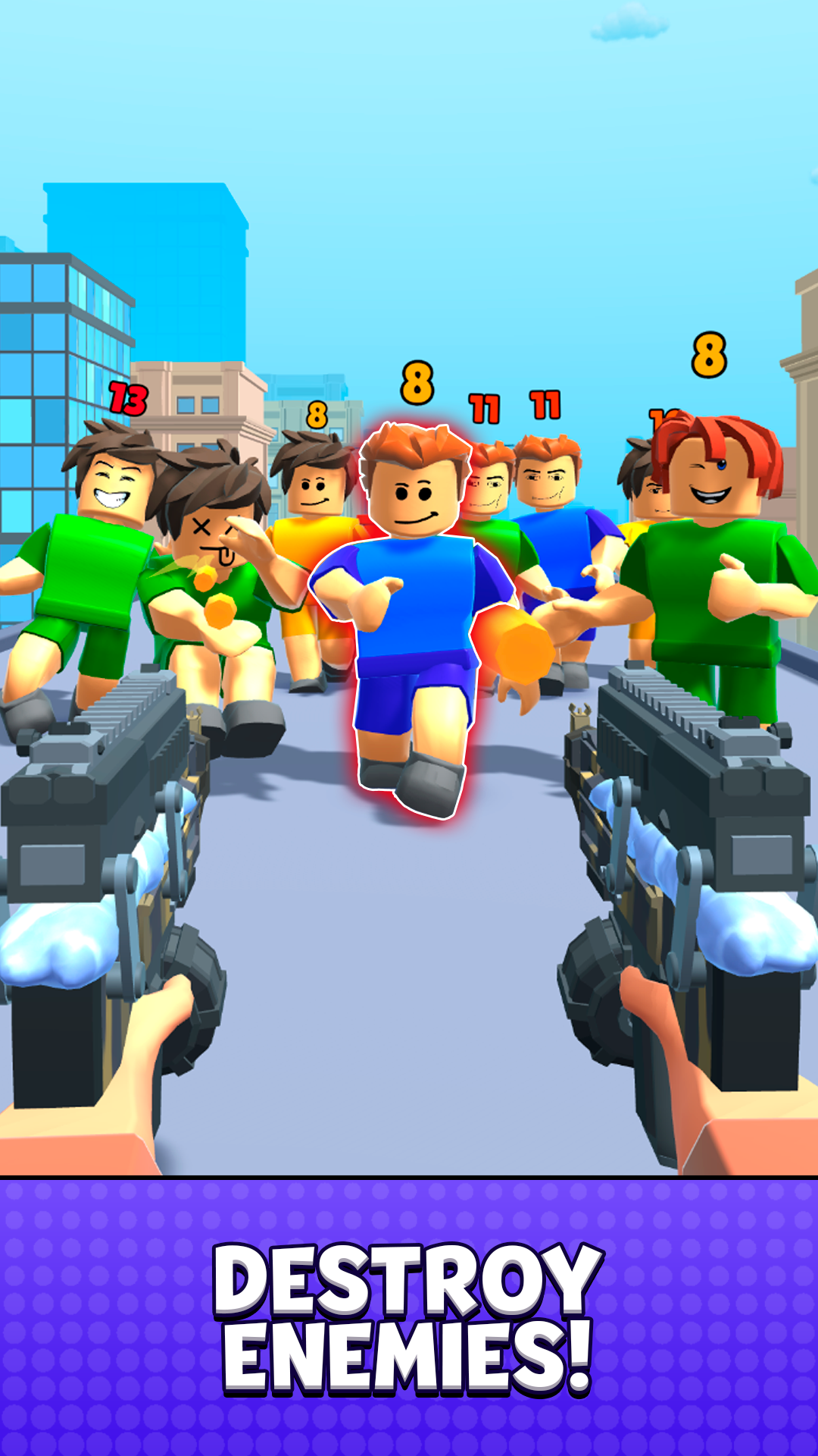 Blocks Shooter 3D! Run, Shoot, Merge Weapons! screenshot 6