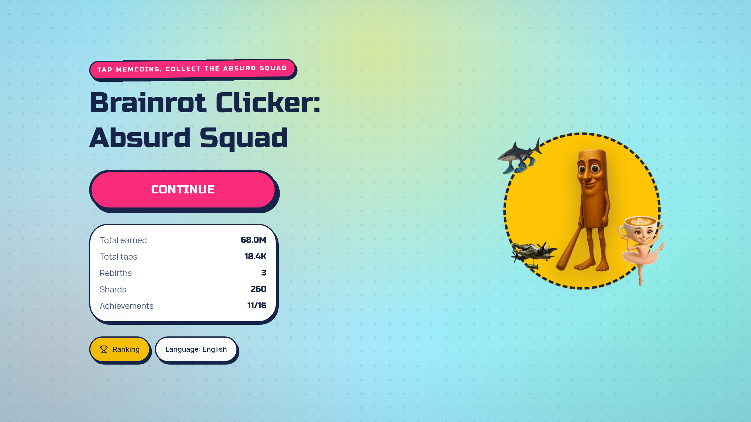 Brainrot Clicker: Absurd Squad — screenshot 1