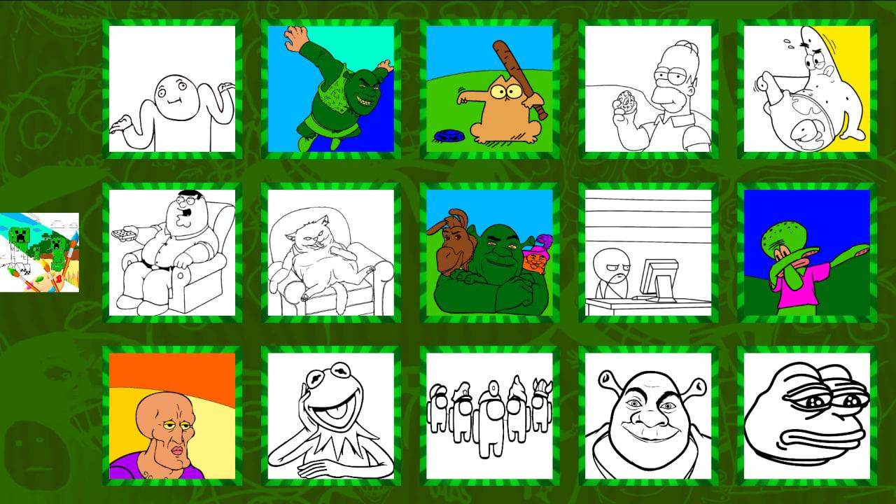 Coloring in Memes ASMR screenshot