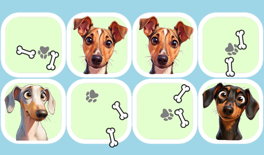 Соедини собачек