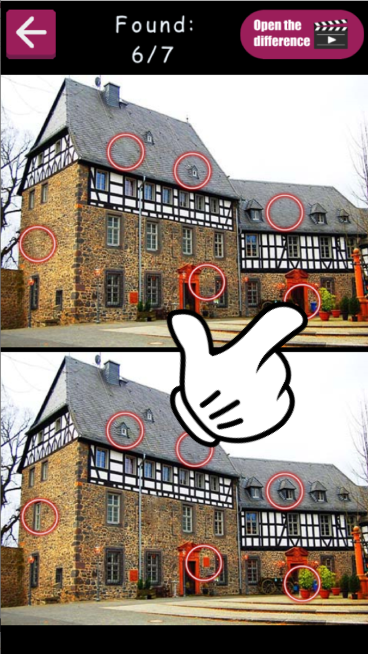 Finding 7 differences screenshot 3
