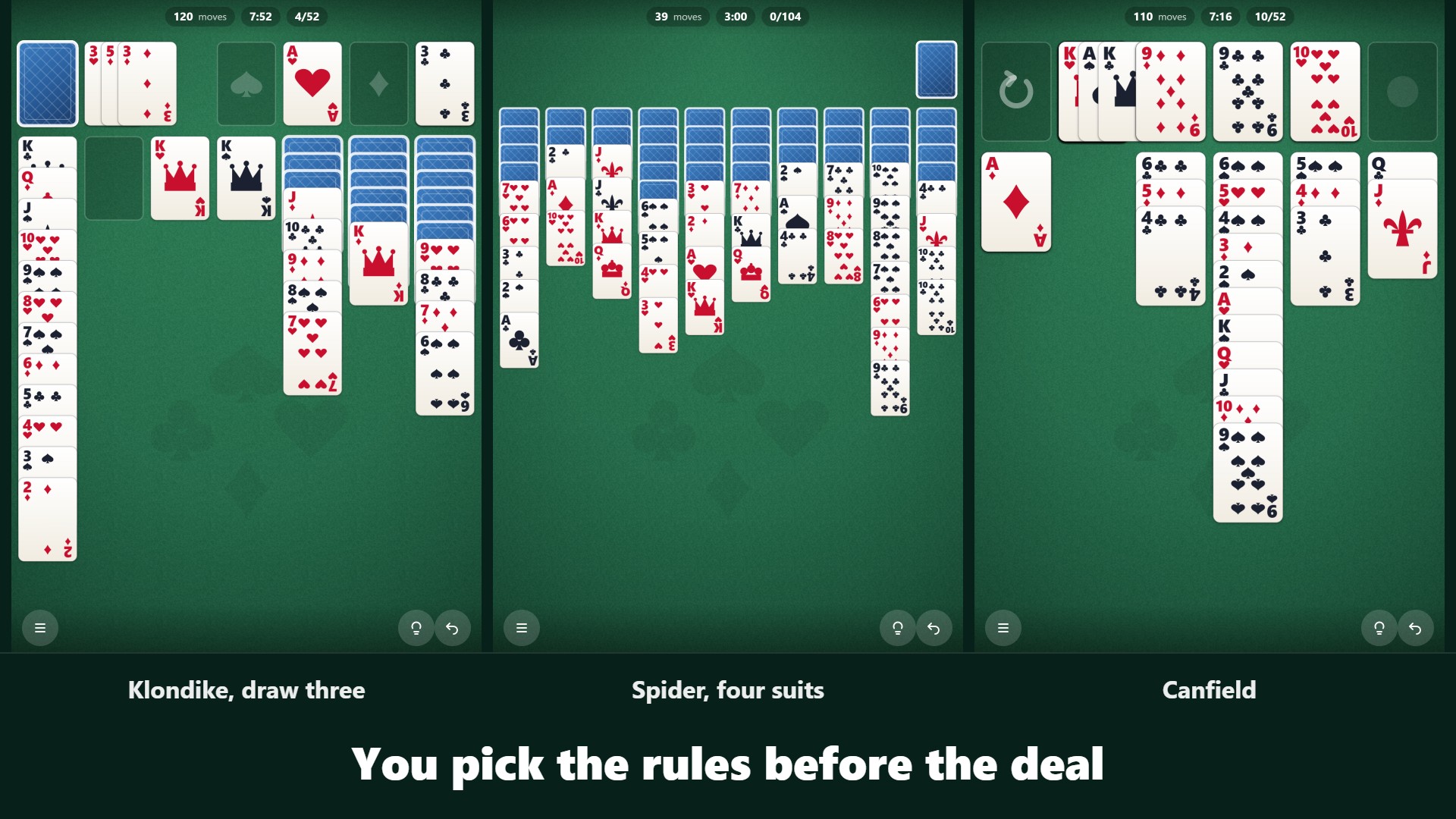 Klondike, Spider, Yukon: 10 Solitaires in One — screenshot 4