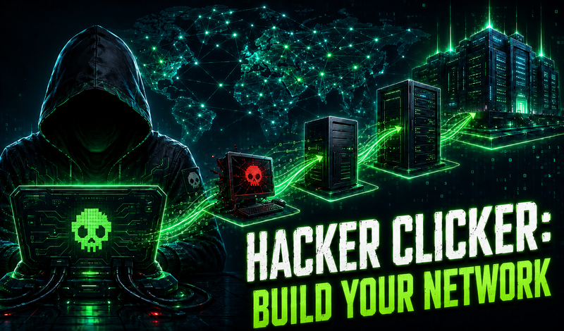 Hacker Clicker: Build Your Network game cover