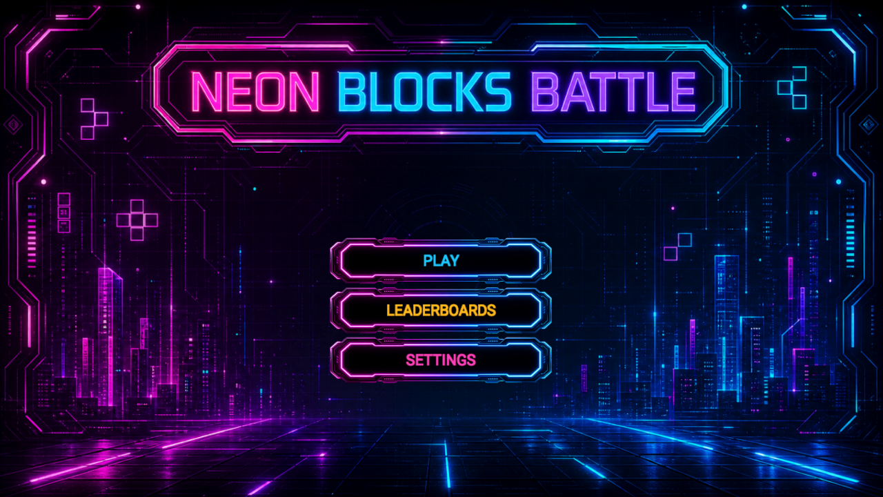 Neon Blocks Battle — screenshot 1