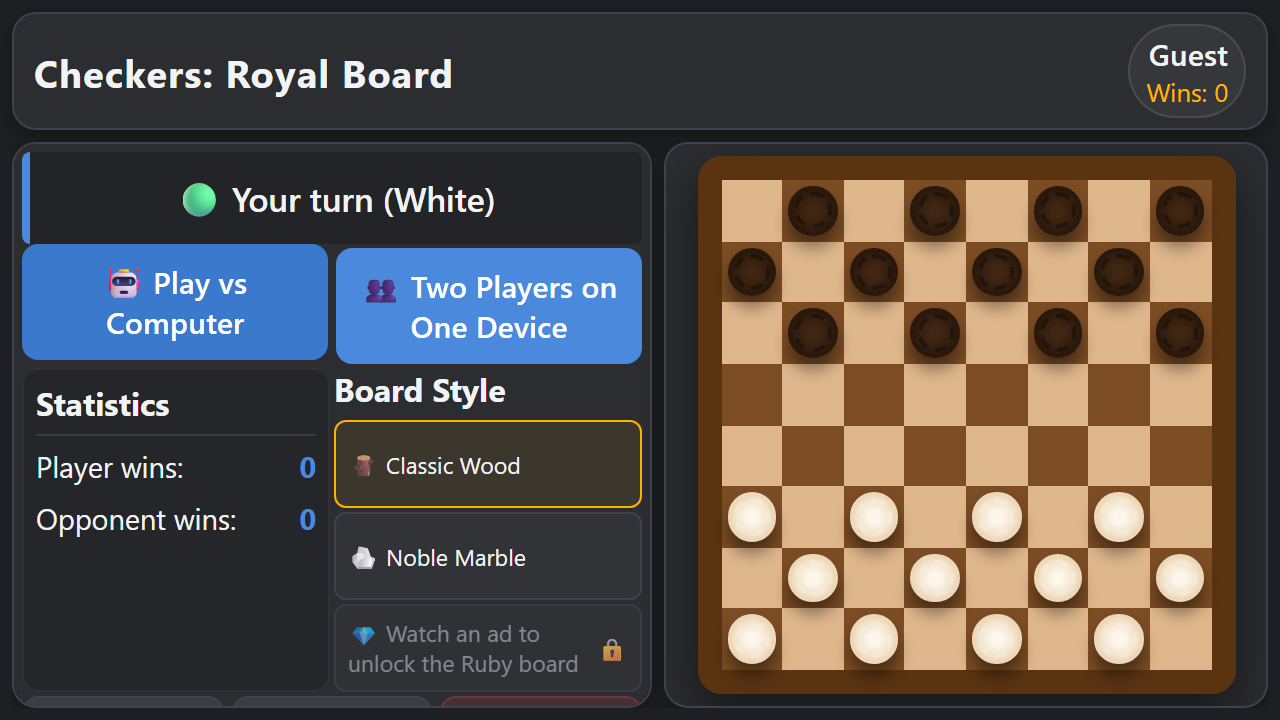 Checkers: Royal Board — screenshot 4