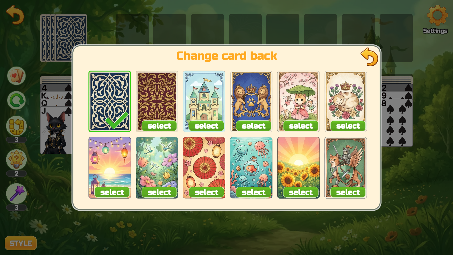 Spider Solitaire: Royal Cats — screenshot 8