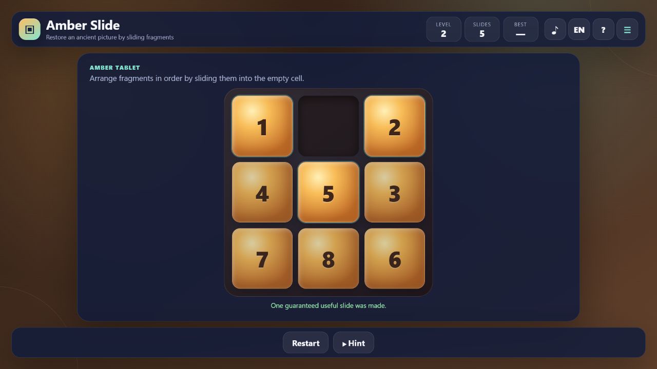 Amber Slide — screenshot 2