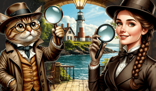 Hidden Object: Miss Holmes and her cat
