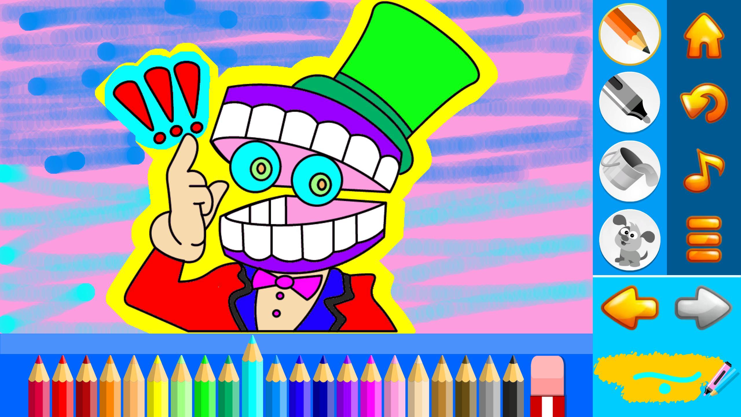 Coloring: Digital Circus, Toys, Dinosaurs screenshot