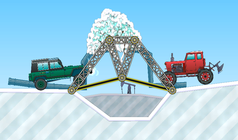 Railway bridge: winter game cover