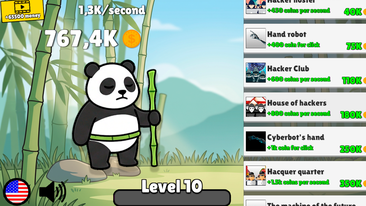 Clicker with panda — screenshot 2