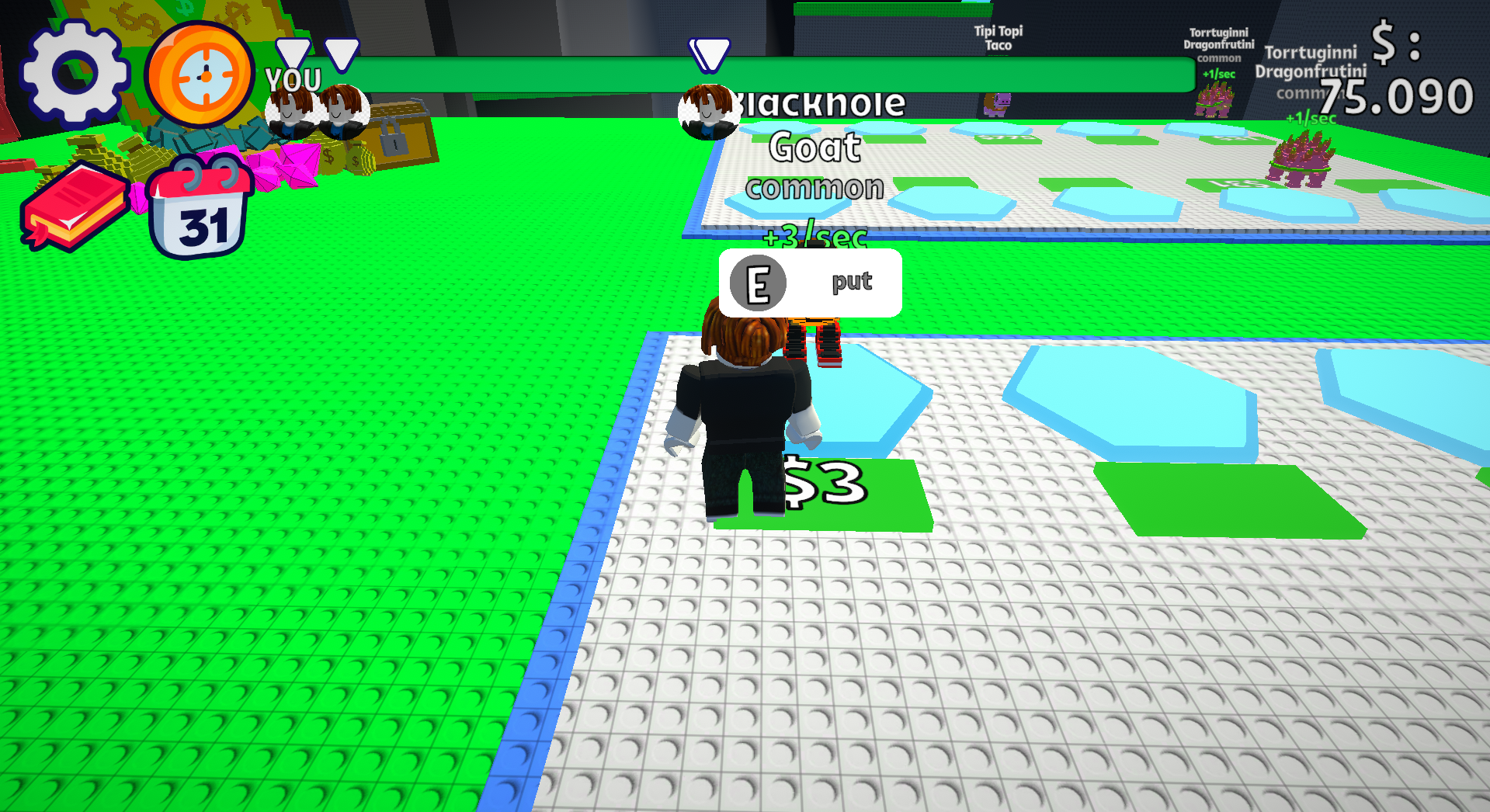 Obby Brainrot: Falling Rocks — screenshot 1