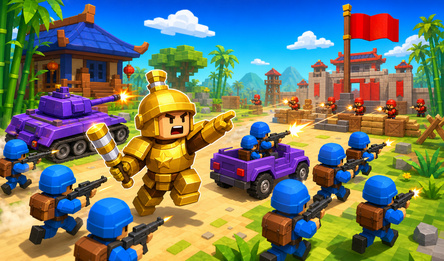 Little Commander: Red vs Blue
