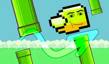 Flappy Omega: Boruların içinden atla!