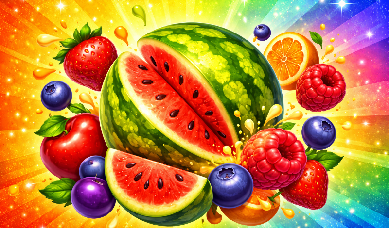 Fruit and Berry Fusion: Find and Eat Watermelon! game cover