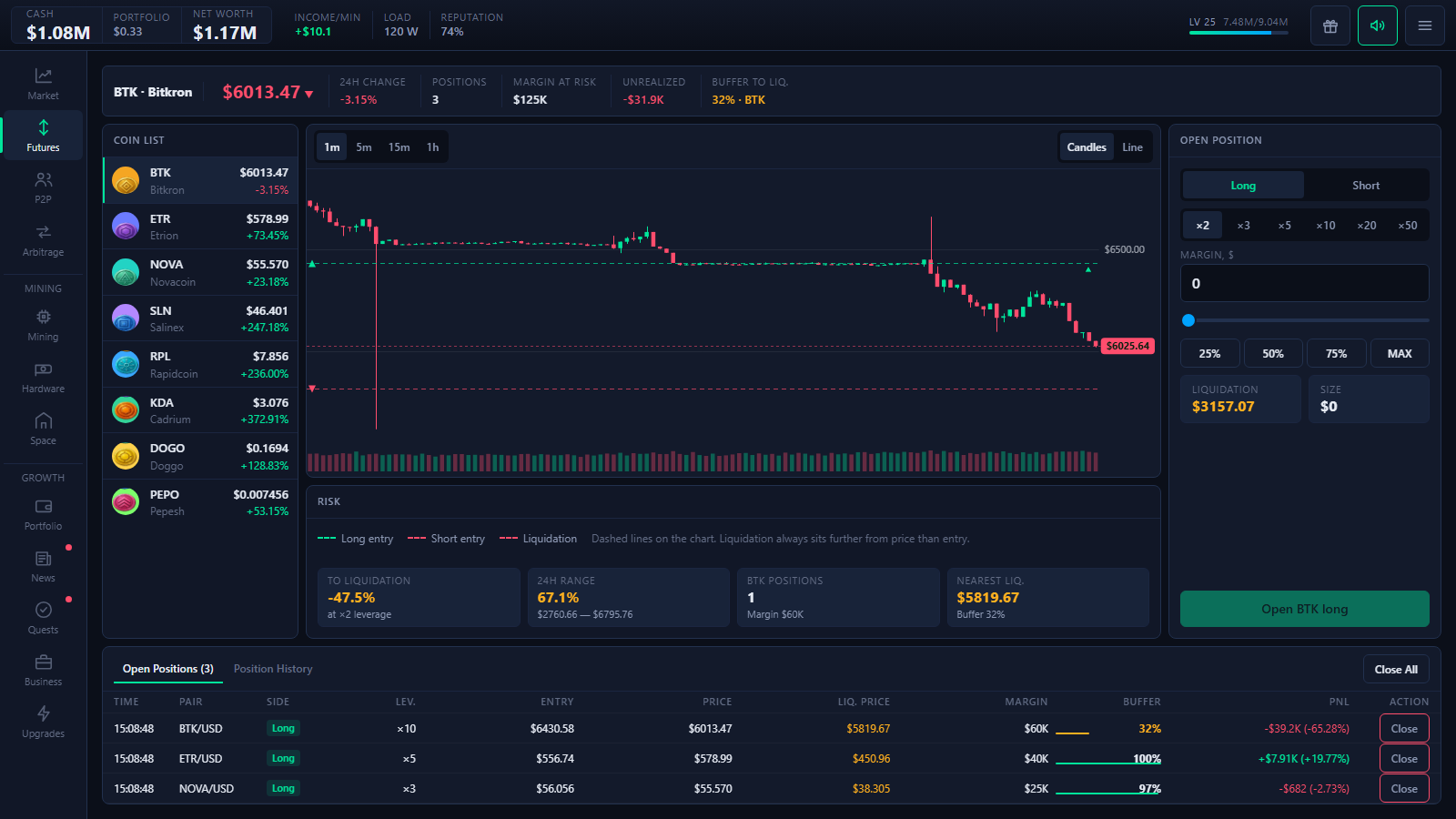 Crypto Millionaire: Mining & Trading Tycoon — screenshot 2