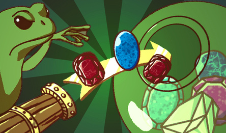 Connect Gems. Toad's Treasure