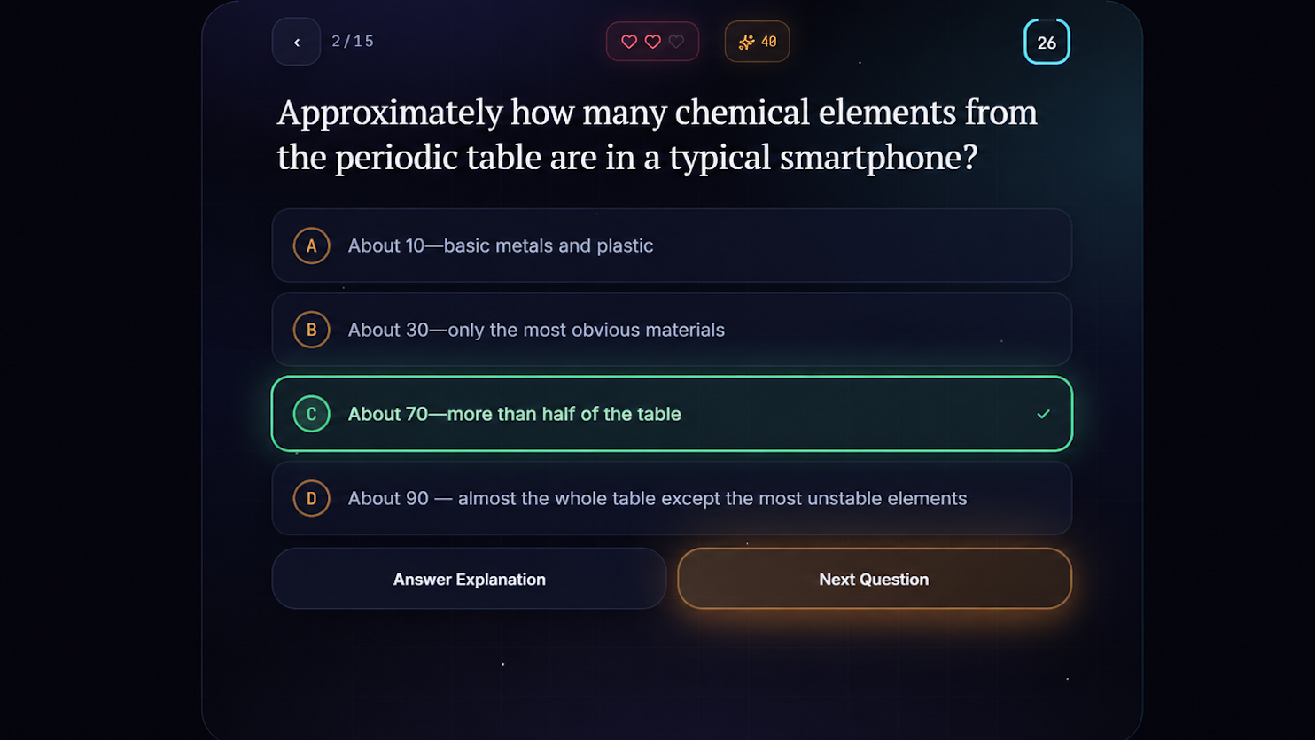 How the World Works: Science Quiz — screenshot 2