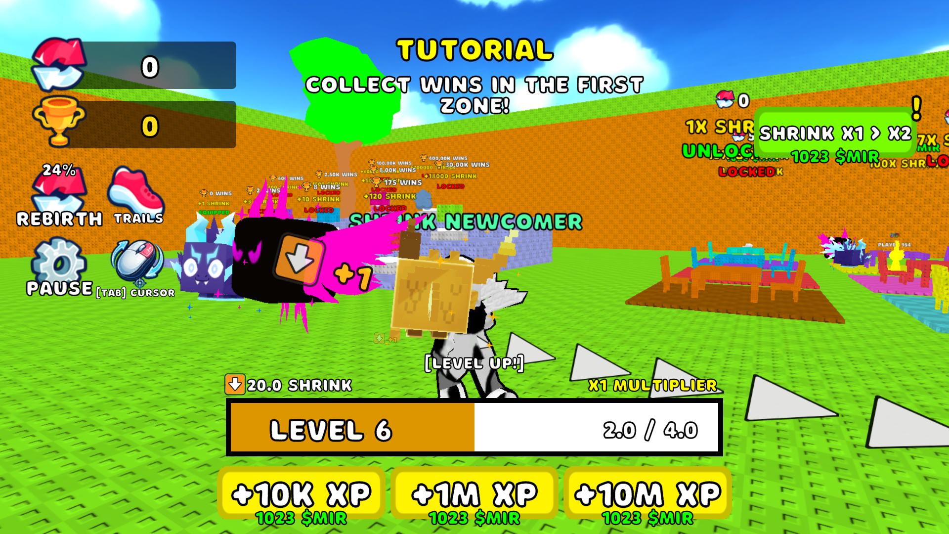 Obby: +1 Shrink per Step! — screenshot 2