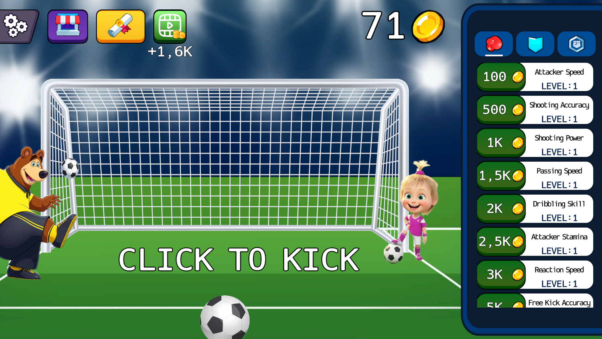 Help Masha score a goal! — screenshot 7