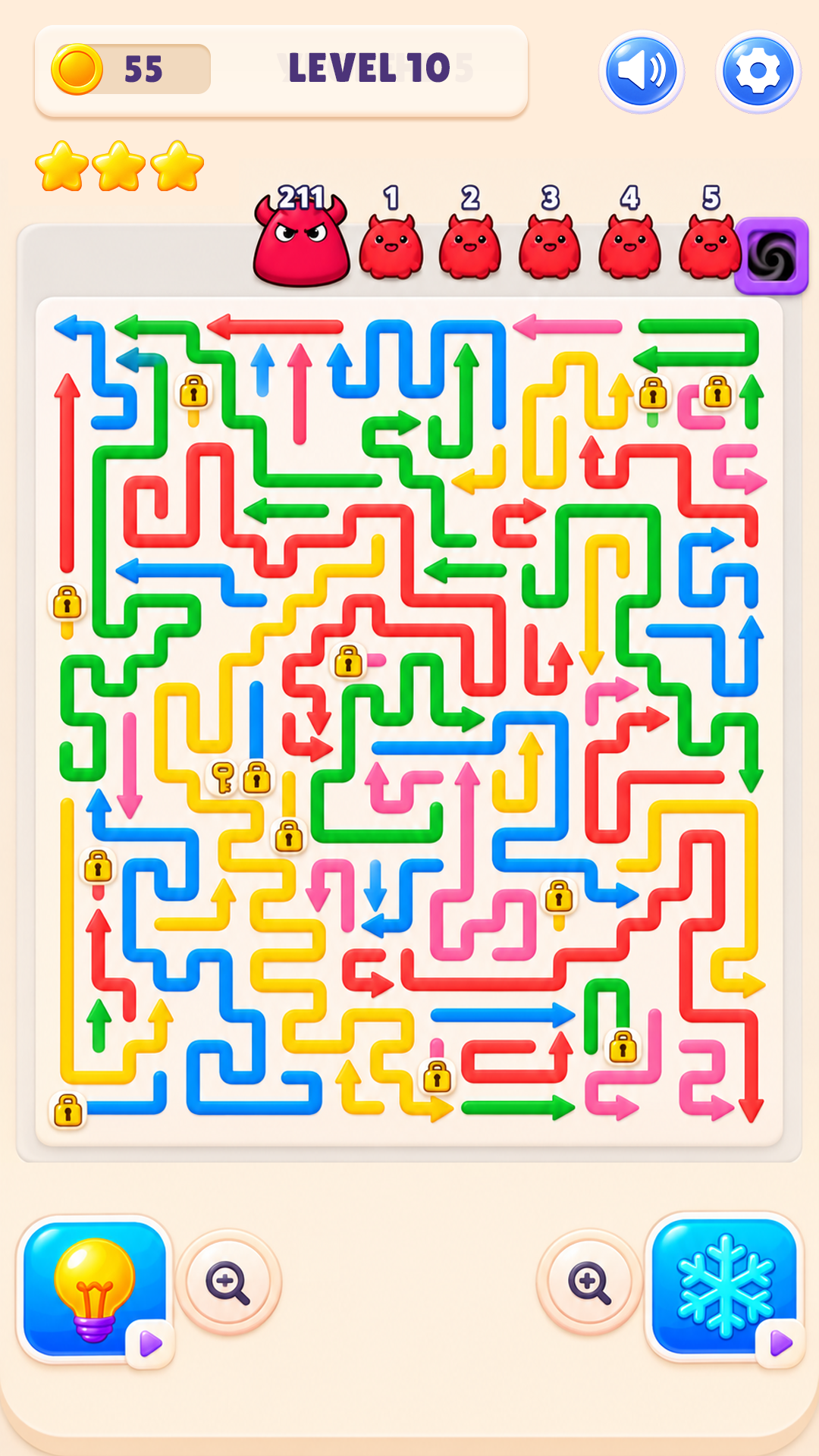 Arrow Maze: Stop the Monsters! screenshot 8
